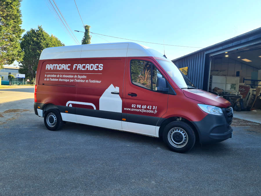 Covering publicitaire à Concarneau